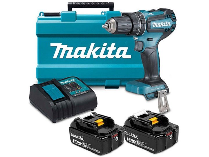 Máy khoan động lực và súng vặn ốc chạy pin Makita DHP485SFE